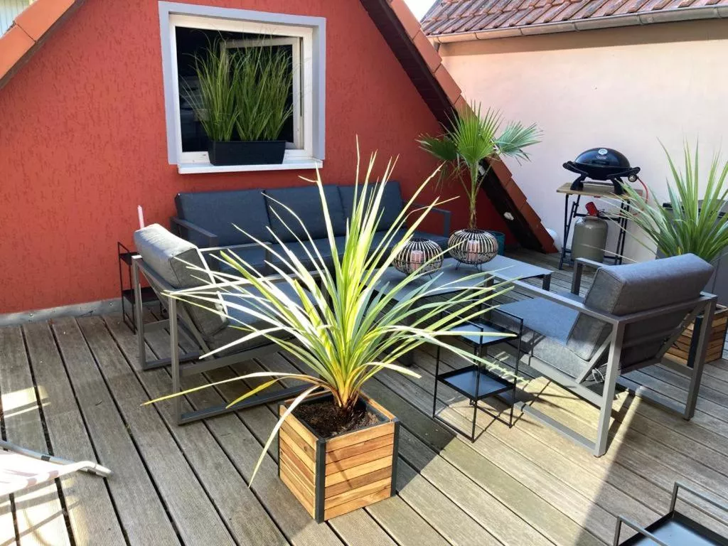 Terrasse Ferienwohnung Asmus